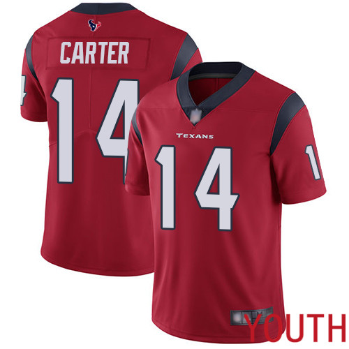 Houston Texans Limited Red Youth DeAndre Carter Alternate Jersey NFL Football 14 Vapor Untouchable